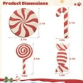 thumbnail image 2 of 36 PCS Christmas Wooden Candy Ornaments, Lollipop Candy Cane Decor for Christmas, Christmas Wood Candy Hanging Ornaments, Wooden Peppermint Decor Christmas Tree Wood Cutouts, Christmas Party Supplies, 2 of 6