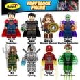 thumbnail image 3 of Figuras Lego Liga De La Justicia Superman Batman Hawkman Black Adam The Flash Minifigures Bloques De Construcción Juguetes, 3 of 4