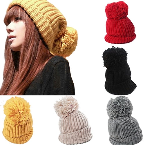 women's winter bobble hats