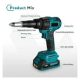 thumbnail image 4 of 1000W 588N.m Brushless Electric Rivet Gun 3.2-4.8mm Cordless Efficient Rivet Nut Power Tools For 18V Battery ,More Helpful and Safe, 4 of 7