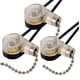 thumbnail image 1 of Paquete de 3 Interruptores de Luz de Ventilador de Techo ZE-109 Interruptor de Ventilador de Techo Interruptor de Cadena de Repuesto (NíQuel), 1 of 5