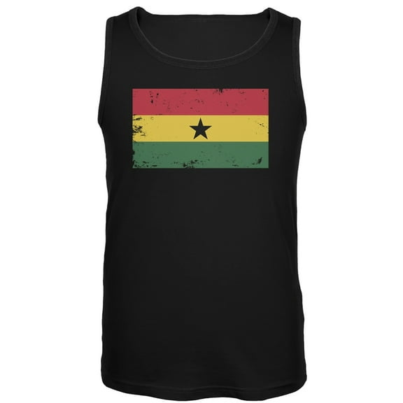 World Cup Ghana Distressed Flag Tank Top - 2X-Large