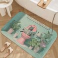 thumbnail image 2 of 1pc A Cat Reading Newspaper Absorbent Non-Slip Bathroom Thickened Flannel Rug Decor,Soft,Quick Drying,Suitable For Indoor/outdoor Use,Bathrooms,Bedrooms,Kitchens,Terrace,Laundry Rooms,16"x24", 2 of 9