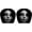 C-2Pcs#3, variant on Ghost Face Headrest Covers Stretch Washable Polyester Cartoon Ghost Universal Halloween Decor For SUV Truck (2Pcs)