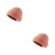 thumbnail image 4 of Minnieouse Gorro de punto elástico grueso invierno cálido Unisex deportes al aire libre Camping patinaje gorra térmica accesorios rosa Rosado 2piezas, 4 of 6