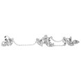 thumbnail image 1 of BELOVING Charme Feuille Strass Joint Complet Articulation Creux Doigt, 1 of 10