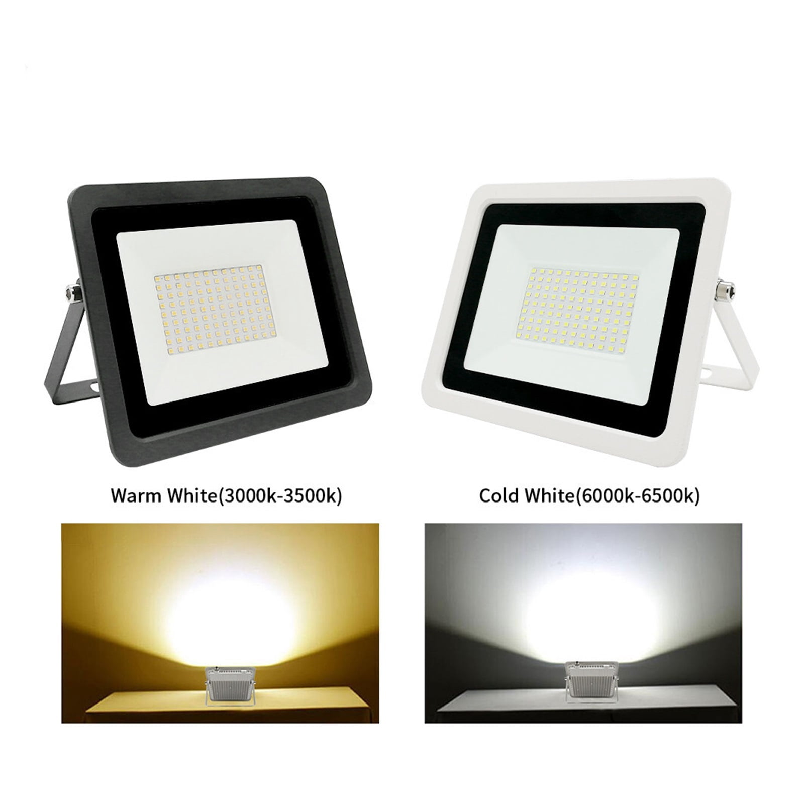 LED Flood Light, 10W 20W 30W 50W 100W Reflector Floodlight Waterproof IP68 Outdoor Lighting Reflector LED Spotlight ,Durability
