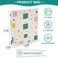 thumbnail image 3 of FORMRS 3 Ring Binder 1.5 inch with Pockets Set of 2 Clip Board 200 Sheets Capacity, Green Abstract Pattern, 3 of 8
