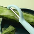 thumbnail image 4 of Solivara P Type Stainless Steel Household Vegetable Peeler For Potato And Cucumber Kitchen Peeler Plastic(Blue,6.69*1.18in), 4 of 8