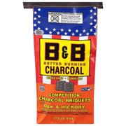 B&B Charcoal 17.6 lbs All Natural Hickory & Oak Charcoal Briquettes