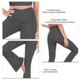thumbnail image 3 of Pantalones De Polainas Informales, Pantalones Cruzados En V Acampanados Flexibles Transpirables Para Caminar Para Escalar Cergrey Gris S, 3 of 5