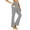 Grey, variant on AEXTO Women's High-Waisted Yoga Running Pants with Flared Wide Legs & Pockets - Tummy Control Yoga Leggings