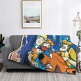 thumbnail image 5 of Lsque Scooby-Doo Print Flannel Throw Blanket, Ultra-soft Blanket for Bed, Couch, Car, Hypoallergenic Anti-pilling blanket-80"x60", 5 of 8