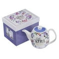 thumbnail image 3 of Be Still and Know Teapot in Purple - Psalm 46:10, 3 of 4