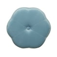 thumbnail image 5 of Linon Coston Backless Velvet Vanity Stool, Gold/Light Blue, 5 of 18