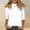 Green, variant on Zip-Front Polo Top for Women - Casual 3/4 Sleeve Blouse with Collar, Perfect for Golf, Tennis or Active Lifestyle Gold M