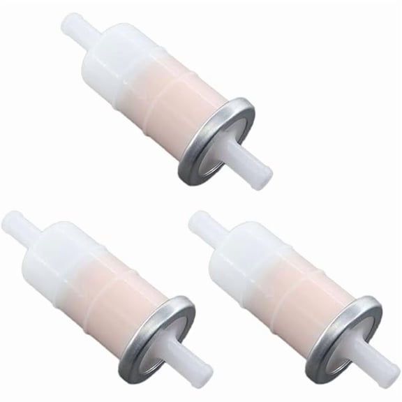 3pcs Fuel Filter Replacement for Kawasaki Mule 500, 520, 550, 600, 610, 1000, 2500, 2510, 3000, 3010 and Ninja ZX6, ZX600E, ZX7, ZX750L, ZX10, ZX1000B, Durable and Easy Installation