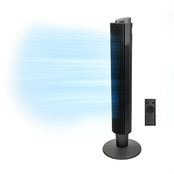 Comfort Zone 42 in. Tower Fan, Remote, 5 Speed, Timer, Wi-Fi