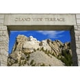 thumbnail image 2 of Lord, Fred 24x17 Gold Ornate Wood Framed with Double Matting Museum Art Print Titled - SD, Mount Rushmore framed by Grand View Terrace, 2 of 4