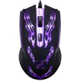 thumbnail image 1 of 1600DPI Optical Mouse 4 Keys USB LED Light Optical Wired Gaming Mouse for PC Game Playing (Black), 1 of 8