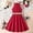Red, variant on Girl Dress Cartoon Birthday Girl Dress Kids Fashion Casual Dresses 9-10 Years