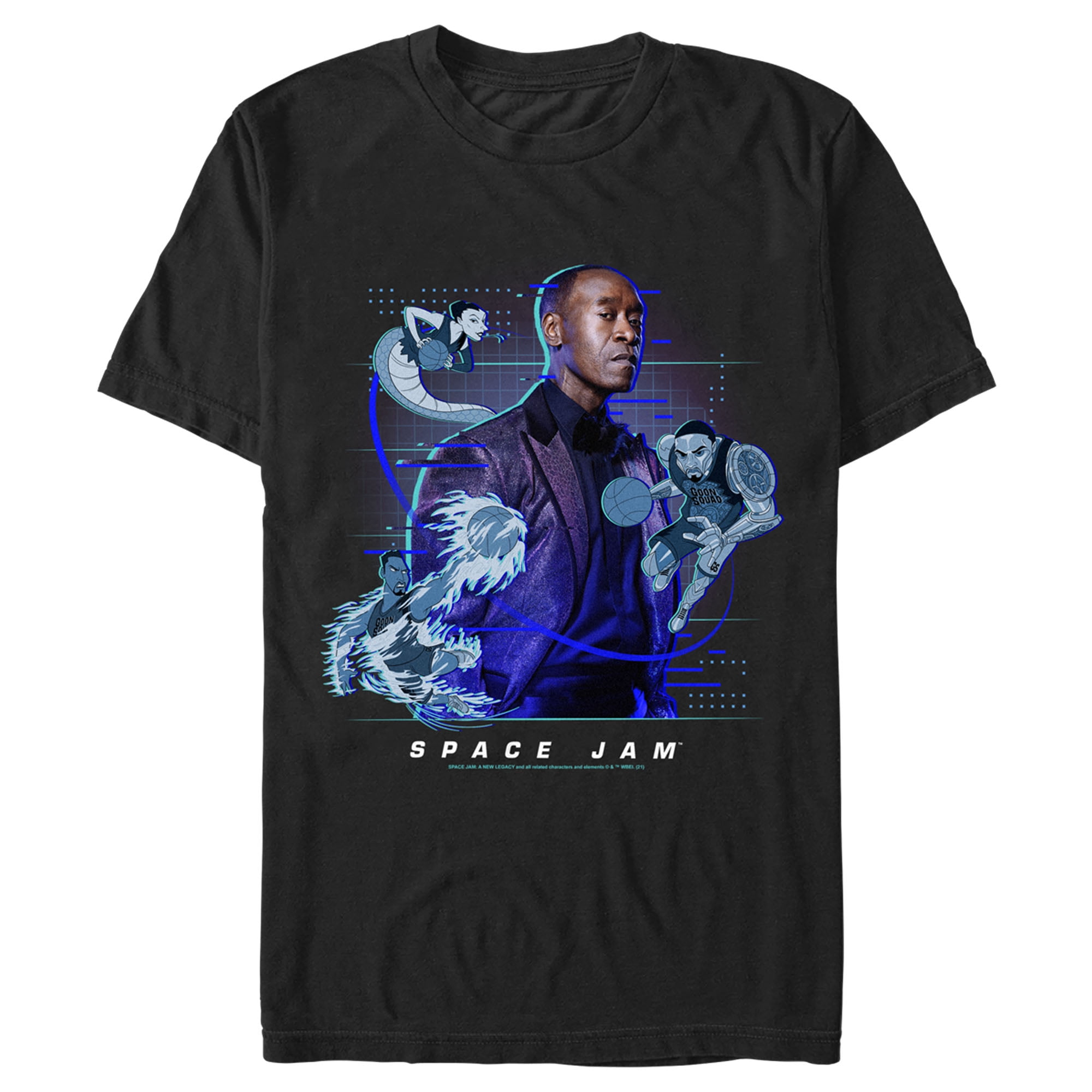 Space Jam Men's Space Jam A New Legacy AlG Rhythm Graphic Tee Black