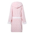 thumbnail image 2 of Richie House Women's Polka Dot Coral Fleece Robe RHW2235, 2 of 2