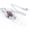 Amethyst, variant on Natural Gemstones Merkaba Pendulum Healing Crystal Pointed Reiki Chakra Pendant-Obsidian