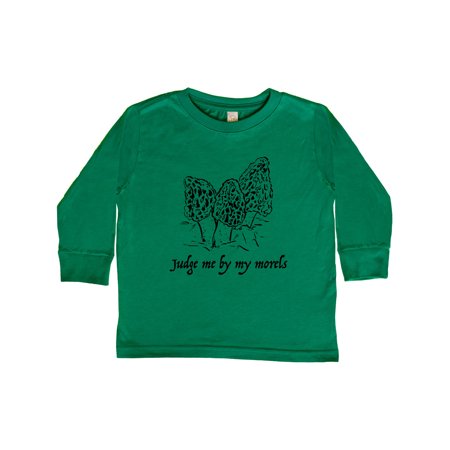 

Inktastic Judge me by my Morels with Morel Mushrooms Gift Toddler Boy or Toddler Girl Long Sleeve T-Shirt