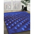 thumbnail image 2 of Ahgly Company Indoor Rectangle Patterned Denim Dark Blue Area Rugs, 5' x 8', 2 of 6