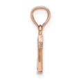 thumbnail image 2 of Diamond2Deal 14K Rose Gold Block Letter Z Initial Pendant for Women, 2 of 6