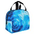 thumbnail image 2 of Fotbe Blue Shell Bolsa Térmica con Estampado y Forro de Aluminio Grueso Bolsa de Almuerzo con Bolsillo Frontal para Hombres y Mujeres, Ideal para Trabajo, Escuela, 2 of 8