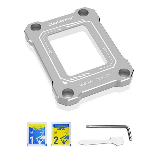COOLMOON CPU Hebilla para Intel 12/13 Generación CPU (Plata Sin grasa de silicona) Hugtrwg Nuevos Originales