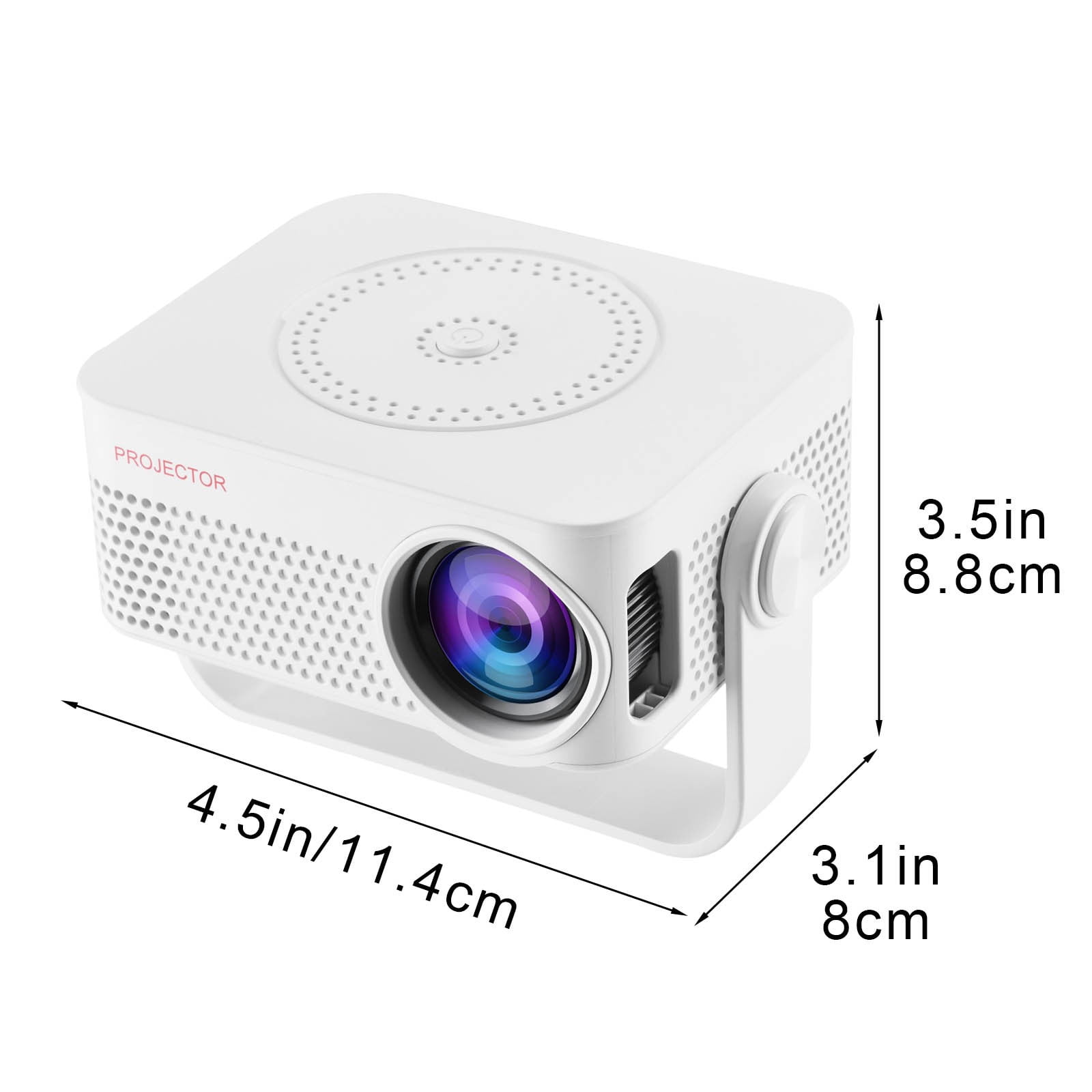 COM1950s Portable Projector,1080P Home Theater Projector with Bluetooth,Auto Focus,200 Inch Display,Compatible with Tv Stick,Smartphones,Hdmi and Usb for Indoor and Outdoor Use