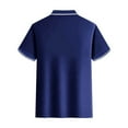 thumbnail image 3 of CaiJunJia George Polo Shirt,Men's Golf Polo Shirts Short Sleeve Collar Tennis Shirt Color Block Pique Work T-Shirt, 3 of 3