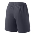 thumbnail image 5 of Ceisia Men's Solid Color Quick-Dry Sports Shorts with Elastic Waist Zippered Pockets Breathable Casual Summer Pants Dark Gray Gifts for Father 4X, 5 of 8