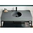 thumbnail image 2 of ANZZI Siena 48 in. Console Sink in Matte Black with Matte Grey Counter Top, 2 of 8