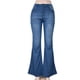 thumbnail image 5 of Pantalones vaqueros finos de cintura alta con microelásticos y pierna ancha para mujer Pantalones finos y de pierna ancha, 5 of 5
