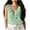 Green, variant on Women's and Linen -color Sleeveless Top with Cake-style Collar for Spring and Summer