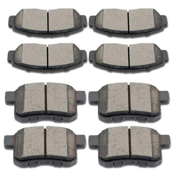 SCITOO Ceramic Front Rear Disc Brake Pad Set fit for 2010 for Acura TSX, 2008-2010 for Honda for Accord