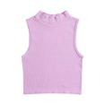 thumbnail image 2 of Royisotas Pink Womens Tank Tops Loose Fit Sleeveless Summer Athletic Camisoles for Women Turtleneck Shaping Sports Yoga Ribbed Crop Womens Cami Tops, 2 of 4