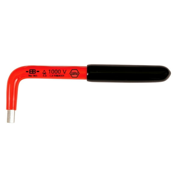 Metric Plain Hex Key Hex Key, 6 mm Tip Size, 5 1/2 in Long, 1.375 mm Short