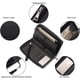 thumbnail image 3 of Cartera de Mujer, Cartera de Mujer de Piel de Gran Capacidad, Clutch con Cremallera, Pulsera con Bloqueo RFID y más, Aa-Negro, 3 of 6