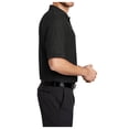 thumbnail image 3 of Yellow Rooster Mens Short Sleeve Tall Silk Touch Polo with Pocket Black LT, 3 of 4