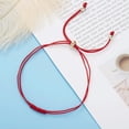 thumbnail image 3 of EOEMY Lucky Red String Bracelet Kabbalah Amulet 7 Knots Friendship Rope With Card Gift, 3 of 7