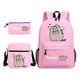 thumbnail image 2 of Tres juegos de mochilas escolares, mochila informal para hombres y mujeres, mochila para estudiantes, mochila para exteriores de gran capacidad impresa, 2 of 3