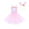 thumbnail image 3 of HAYIMI Toddler Girls Angel Dress For Dance Performances Elegant White Party Gown With Delicate Design For Childrens Festive Events And Stage Shows Comfort Back To School Swing Flowy Kids Sundress, 3 of 6