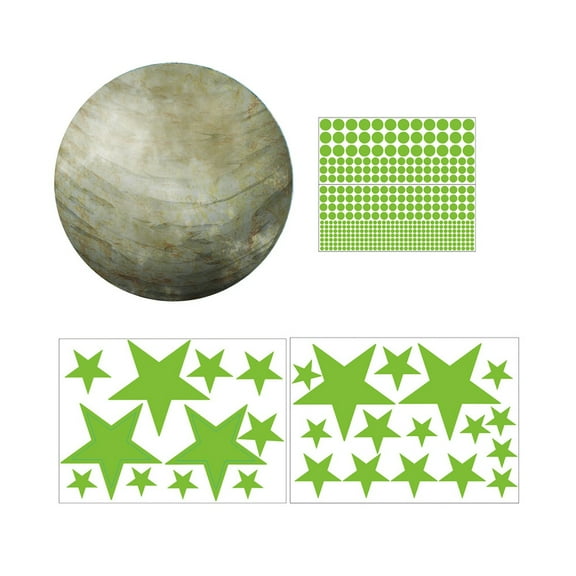 Dengmore sky fluorescent wall stickers can move to glow in the dark for Home Decor