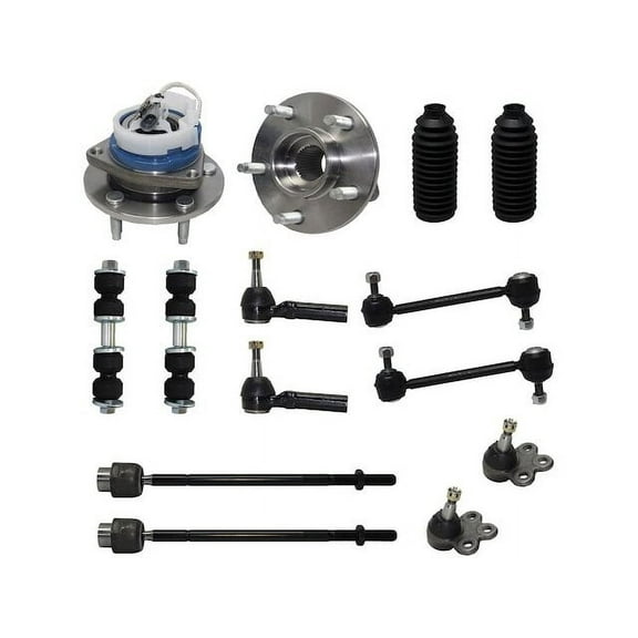 Front and Rear Wheel Hub Ball Joint Sway Bar Link Kit - Compatible with 2000 - 2013 Chevy Impala 2001 2002 2003 2004 2005 2006 2007 2008 2009 2010 2011 2012
