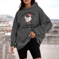 thumbnail image 2 of WEAIXIMIUNG Sweat à Capuche à Fermeture à Glissière pour Femmes, Mode Décontractée, Haut Ample, 2 of 4